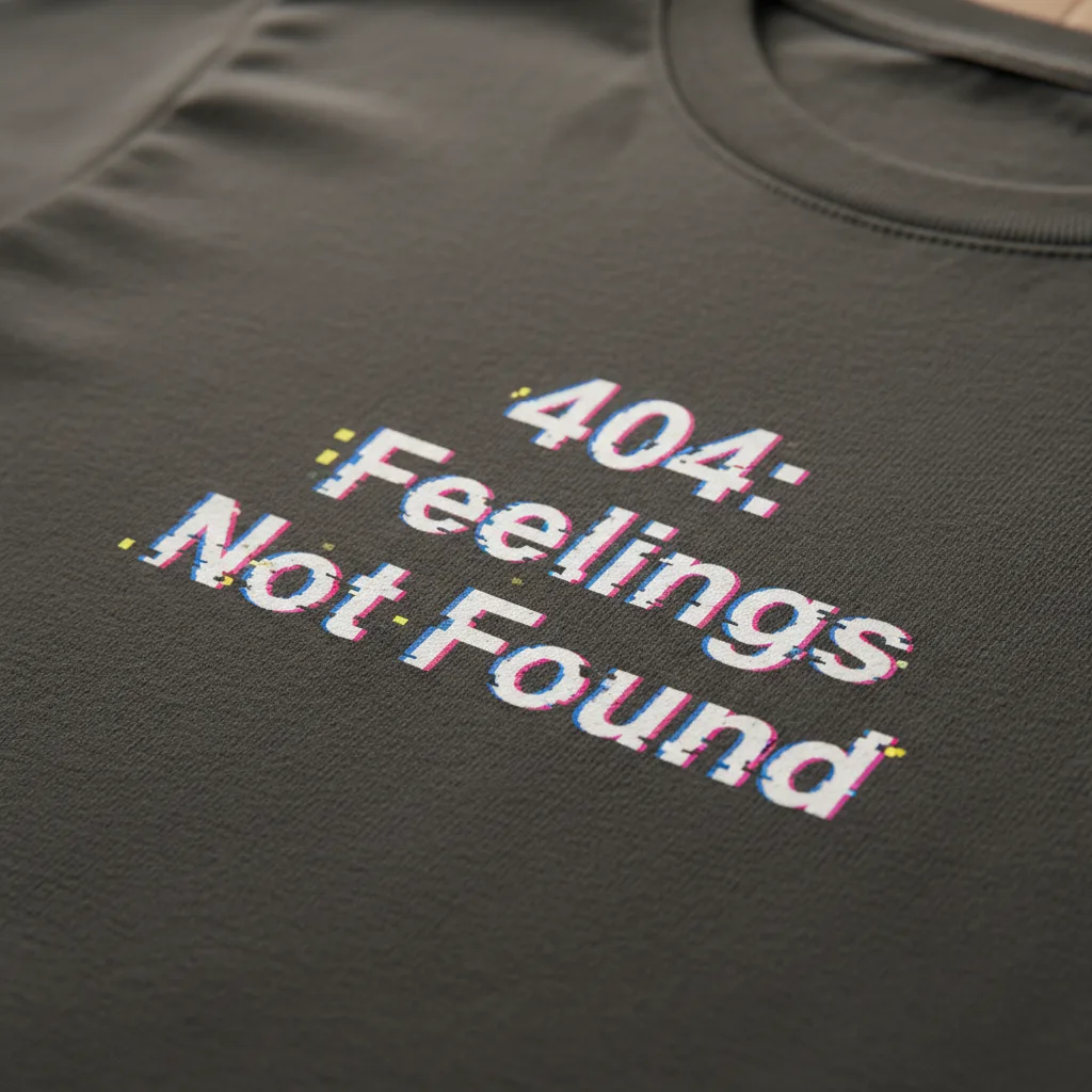 404 Not Found Tee detail close-up