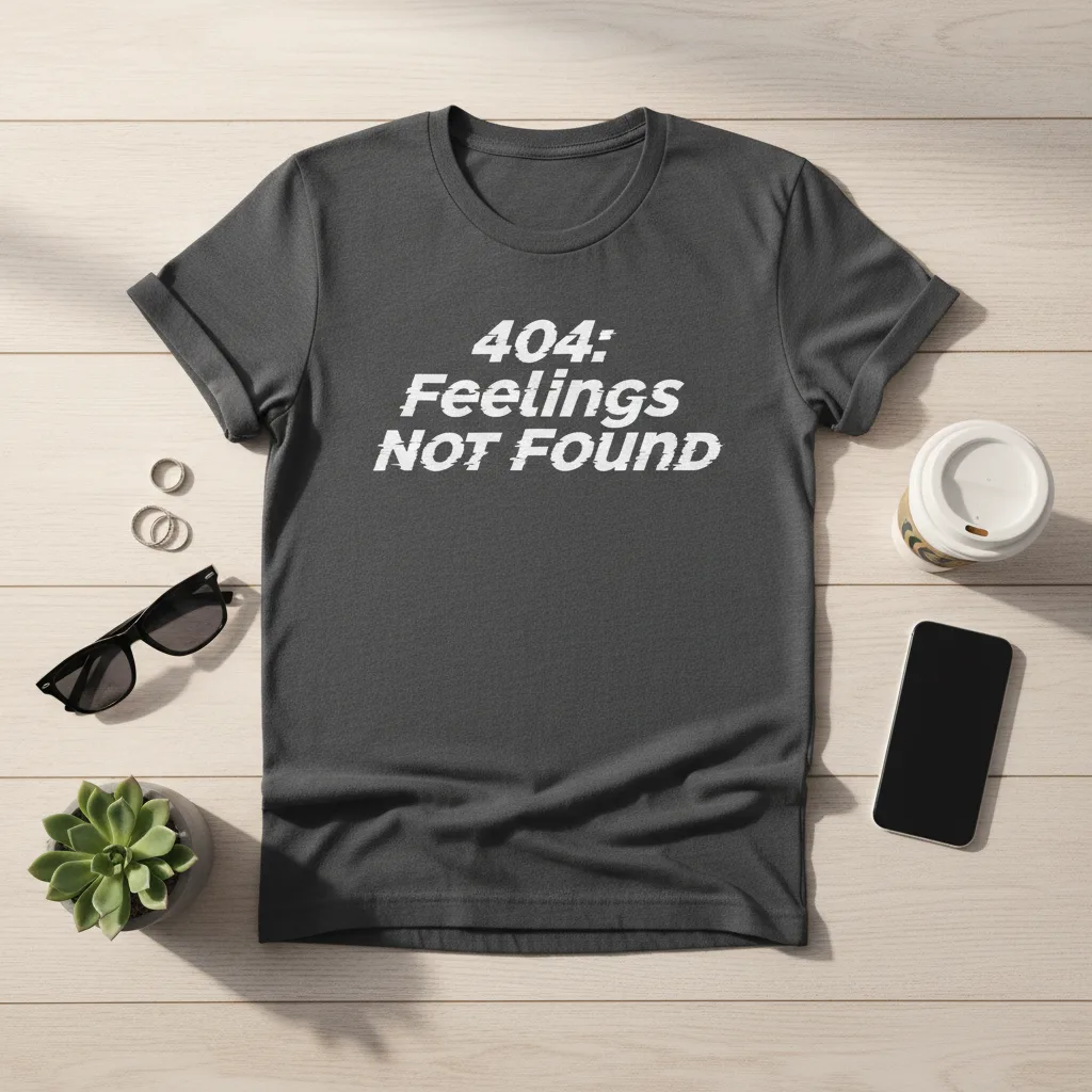 404 Not Found Tee flat lay