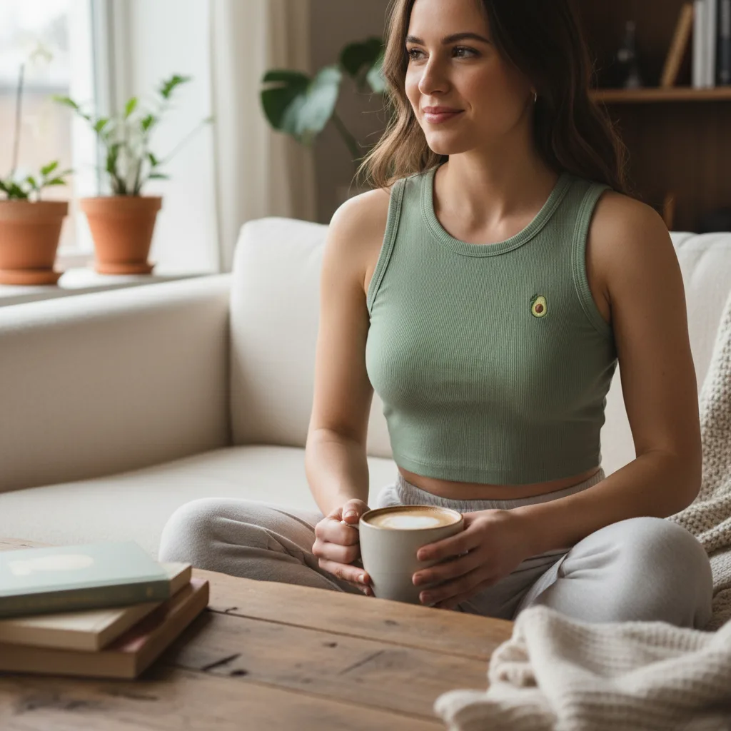 Avo Cropped Tank lifestyle