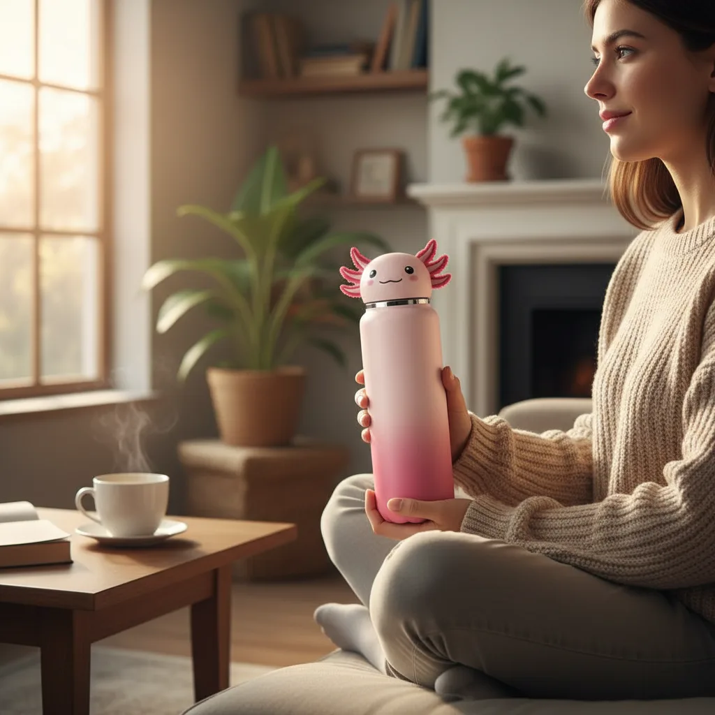 Axolotl Water Bottle lifestyle