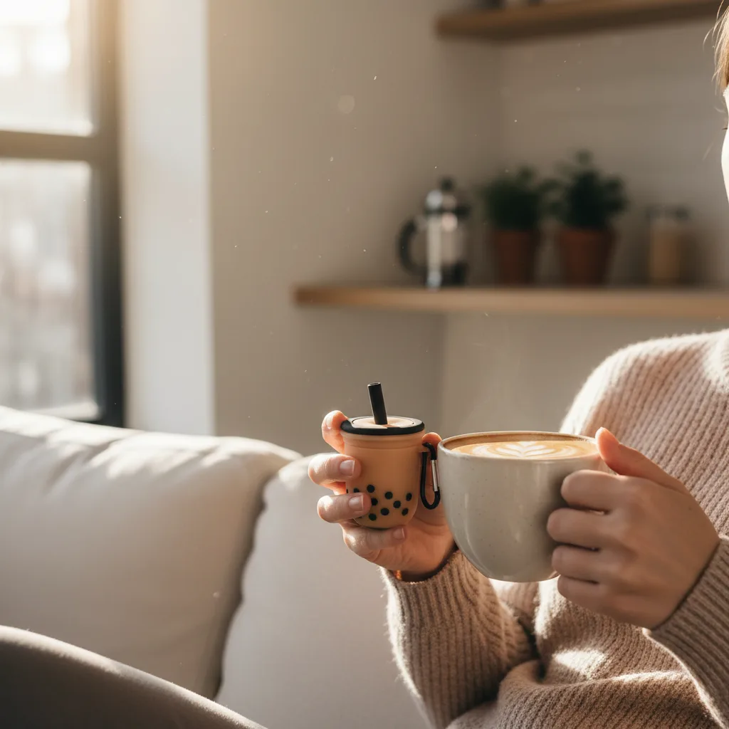 Boba Airpods Case lifestyle