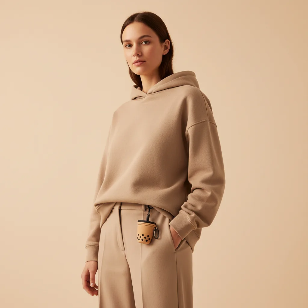 Boba Airpods Case on model