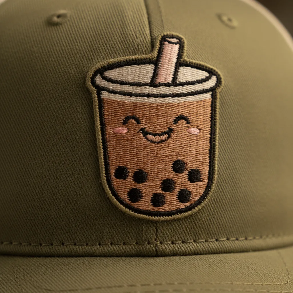 Boba Trucker Hat detail close-up