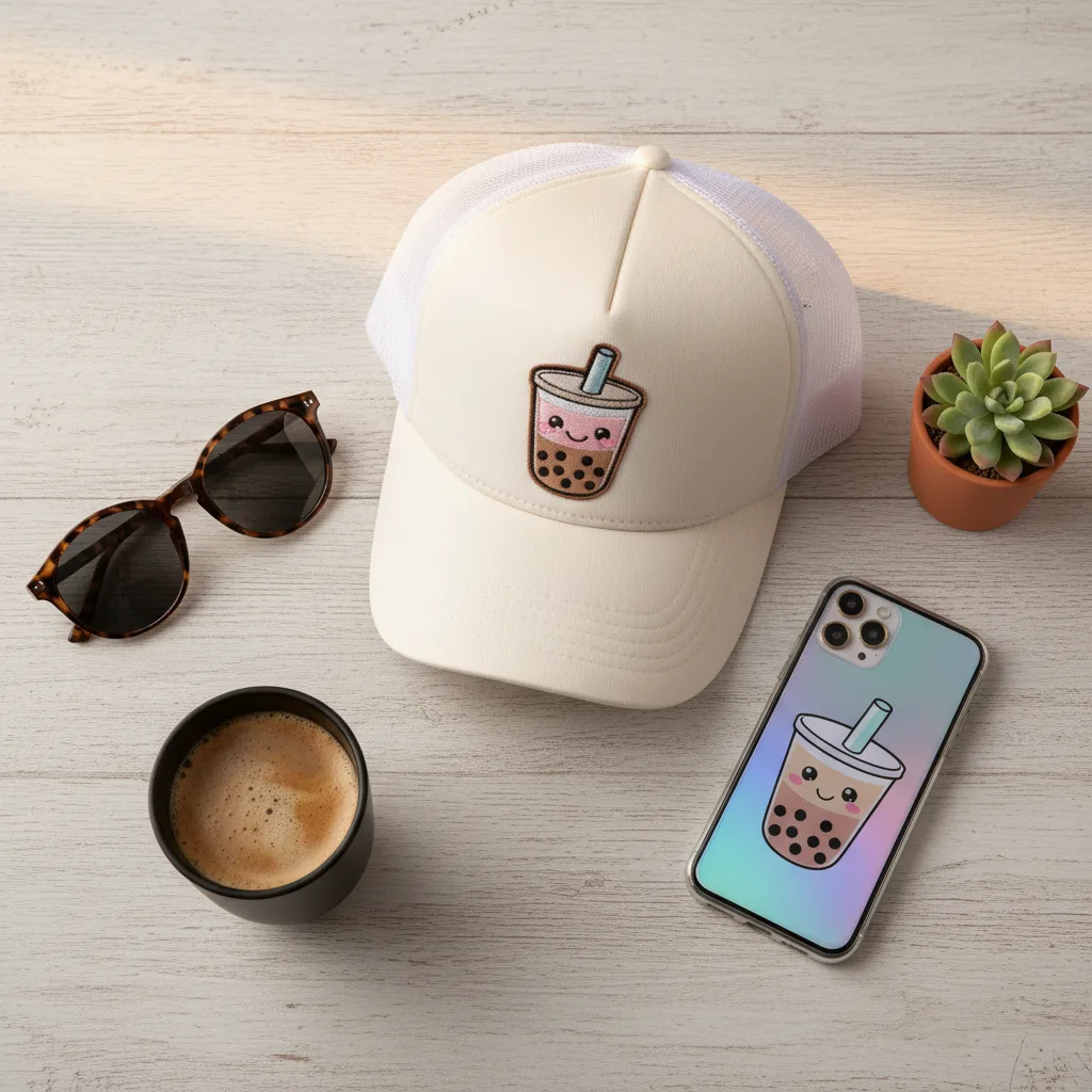 Boba Trucker Hat flat lay