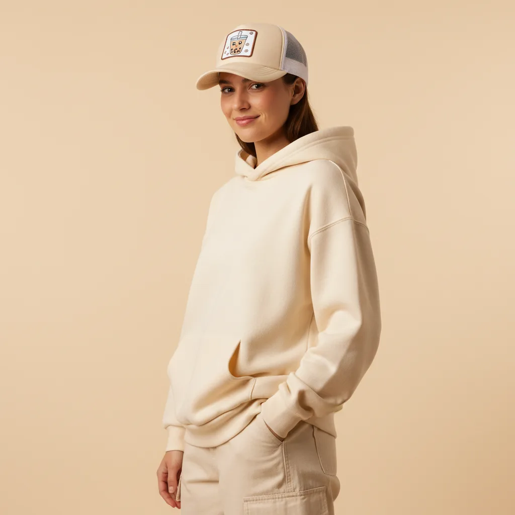 Boba Trucker Hat on model