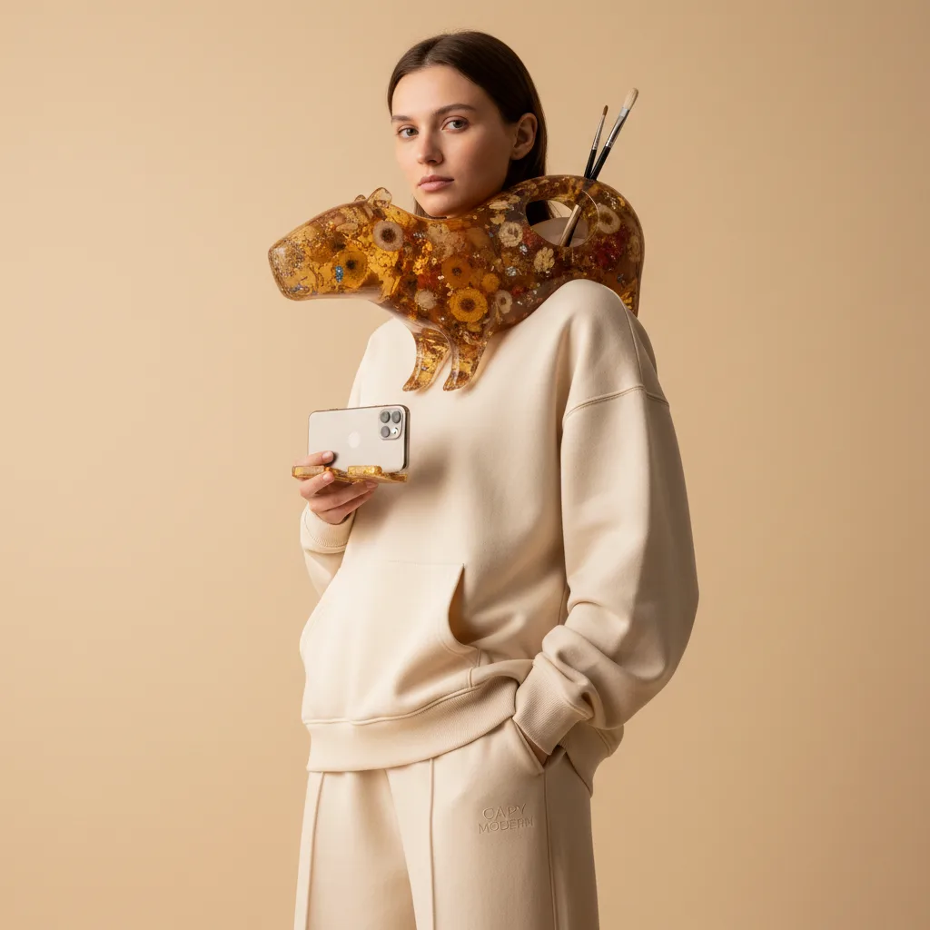 Capybara Desk Organizer on model