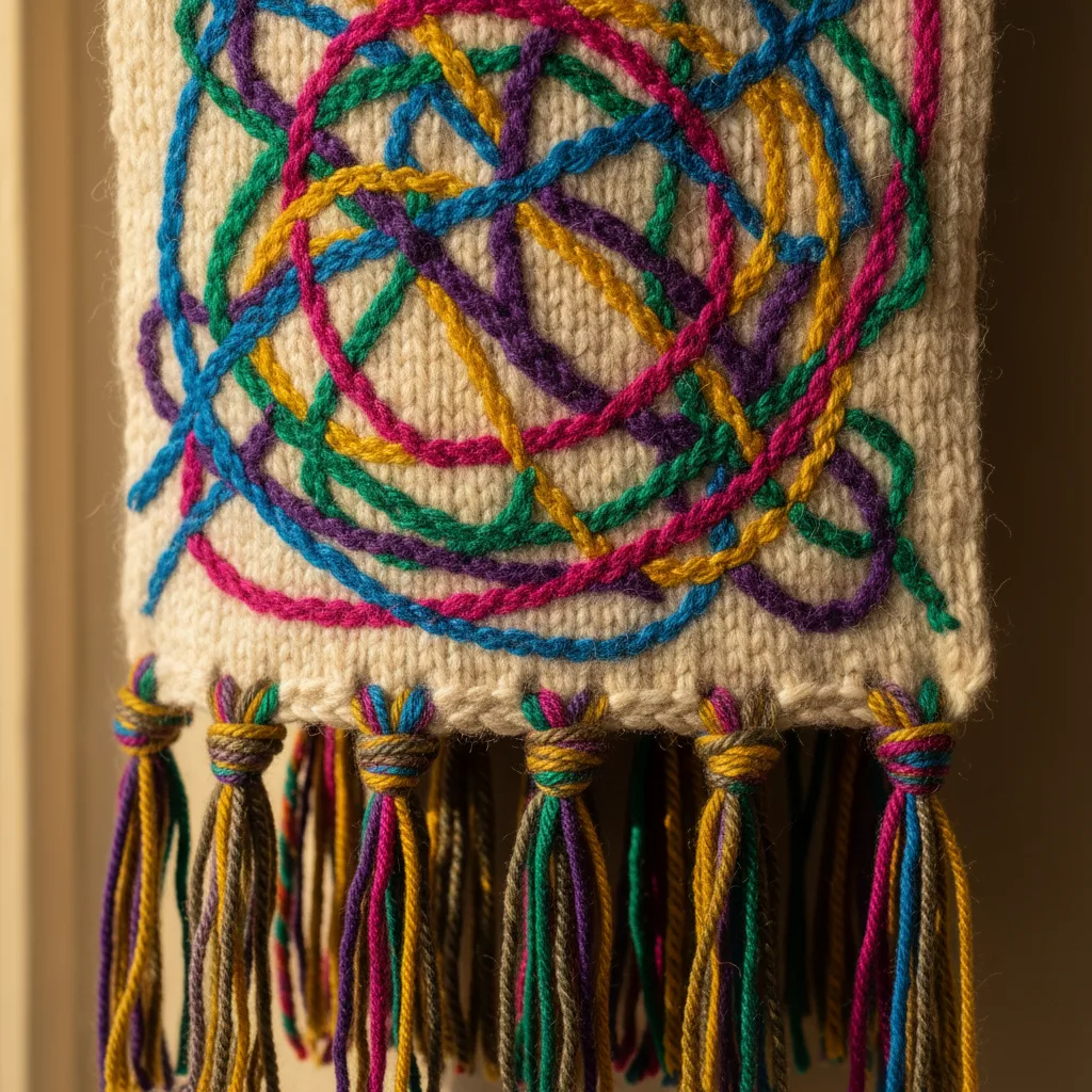 Chaos Scarf detail close-up