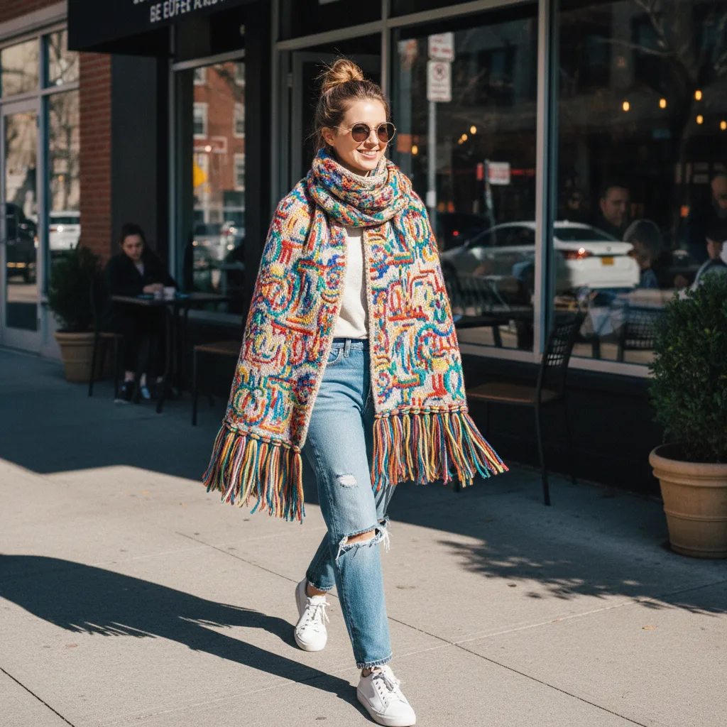 Chaos Scarf street style