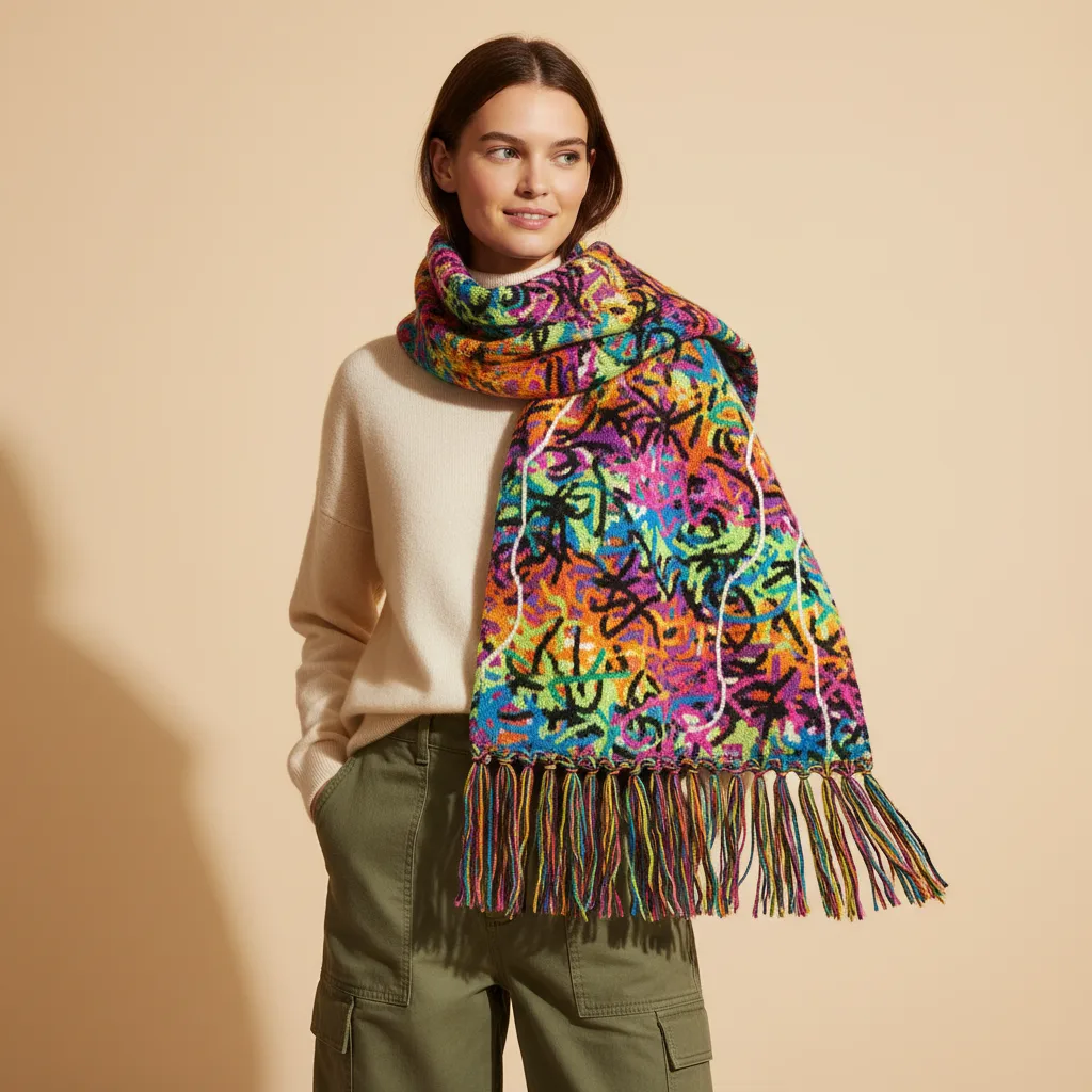 Chaos Scarf on model