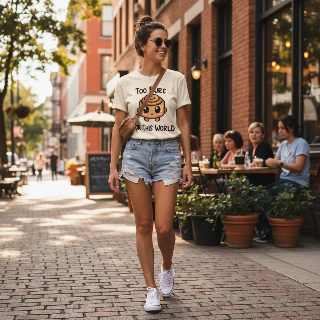 Cinnamon Roll Tee street style