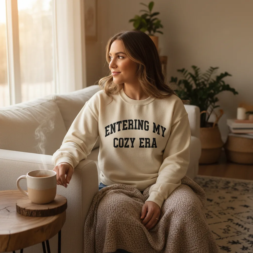 Cozy Era Crewneck lifestyle