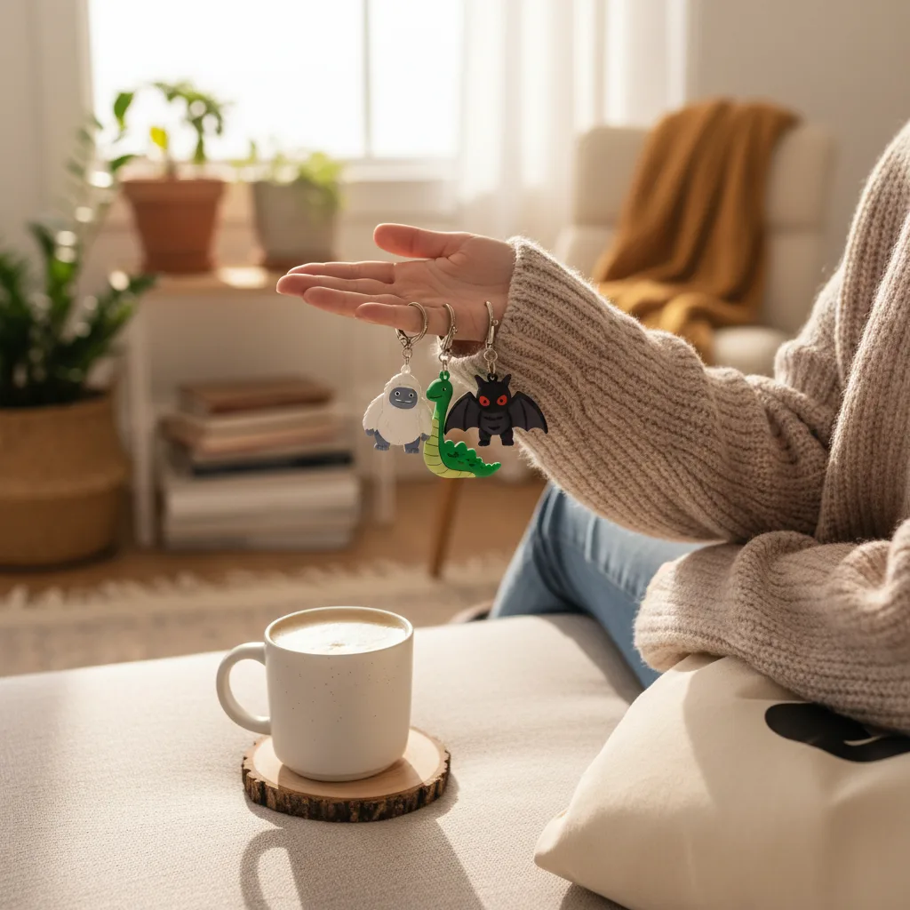 Cryptid Keychain Set lifestyle