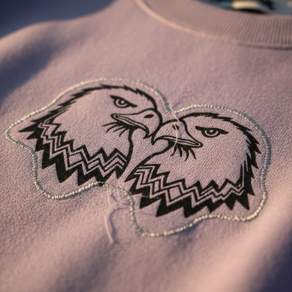 Deja Vu Crewneck detail close-up