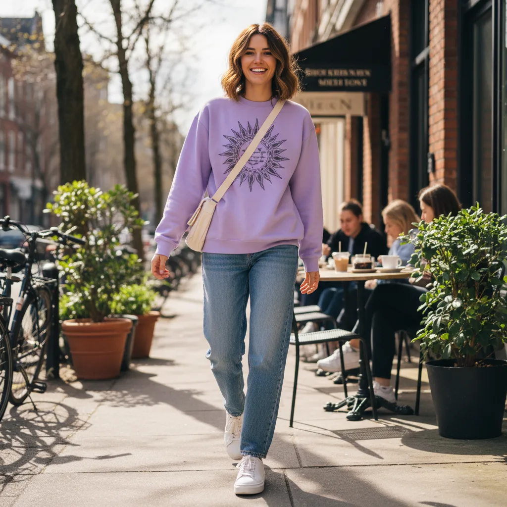 Deja Vu Crewneck street style