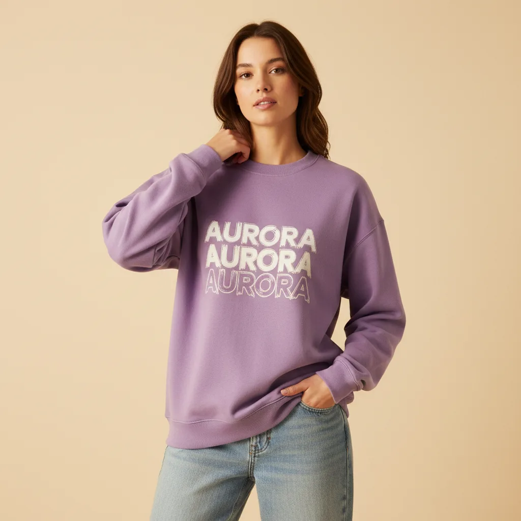 Deja Vu Crewneck on model