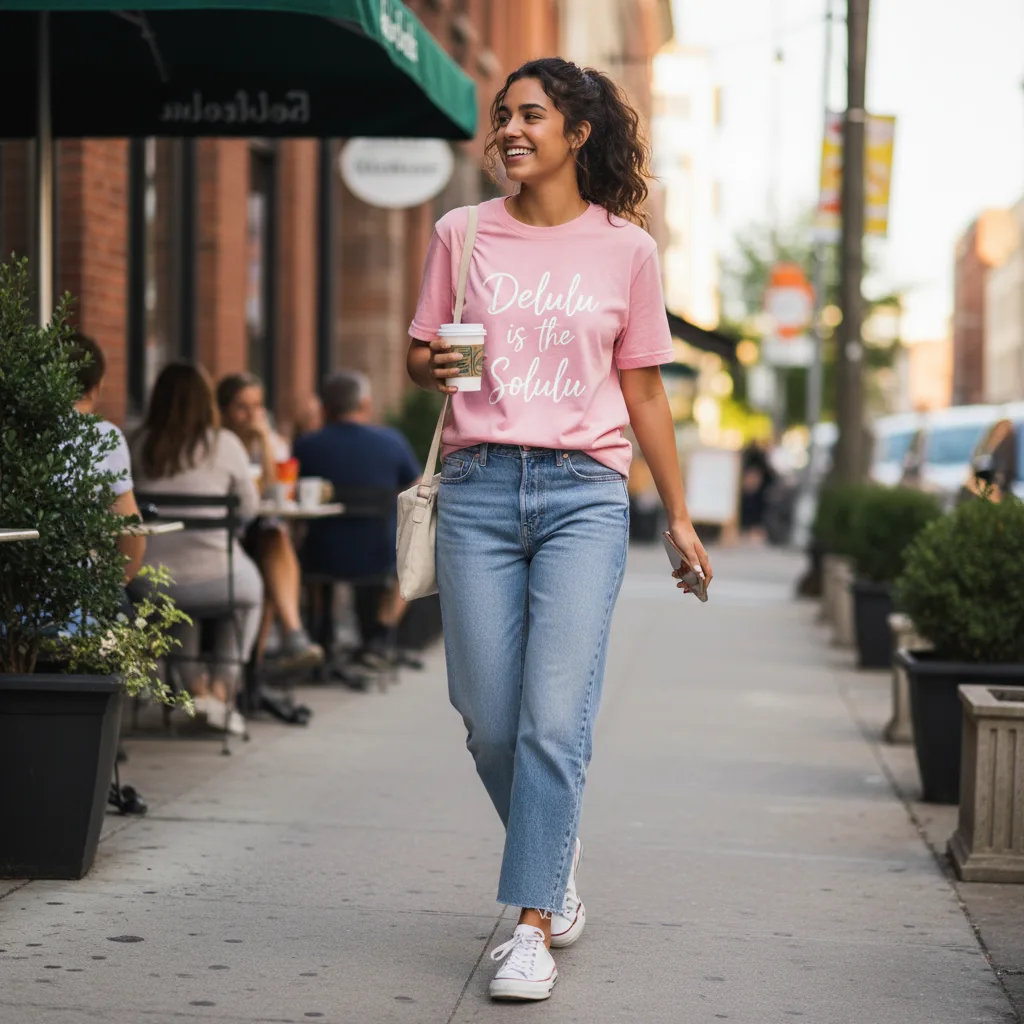 Delulu Manifesting Tee street style