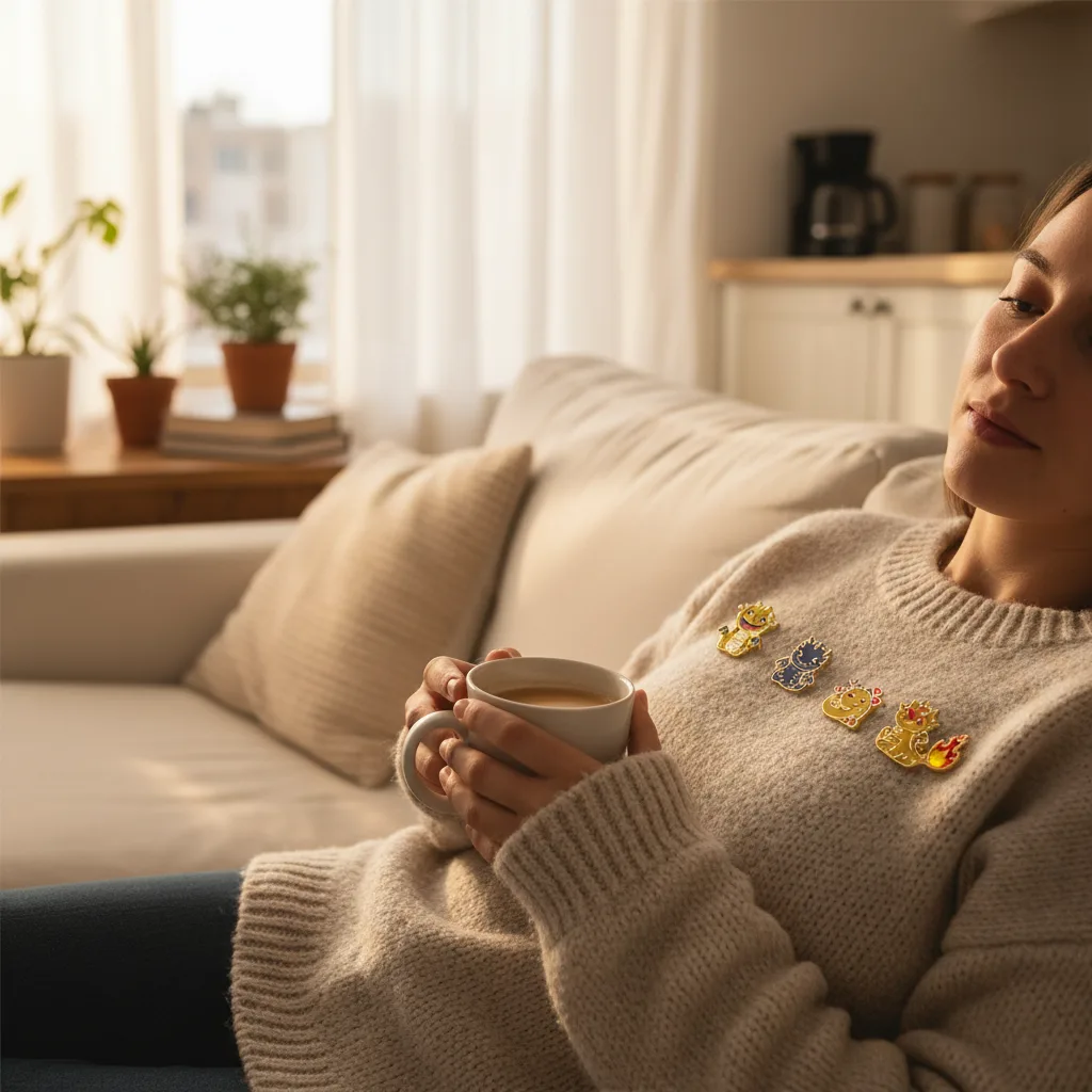 Dragon Enamel Pin Set lifestyle