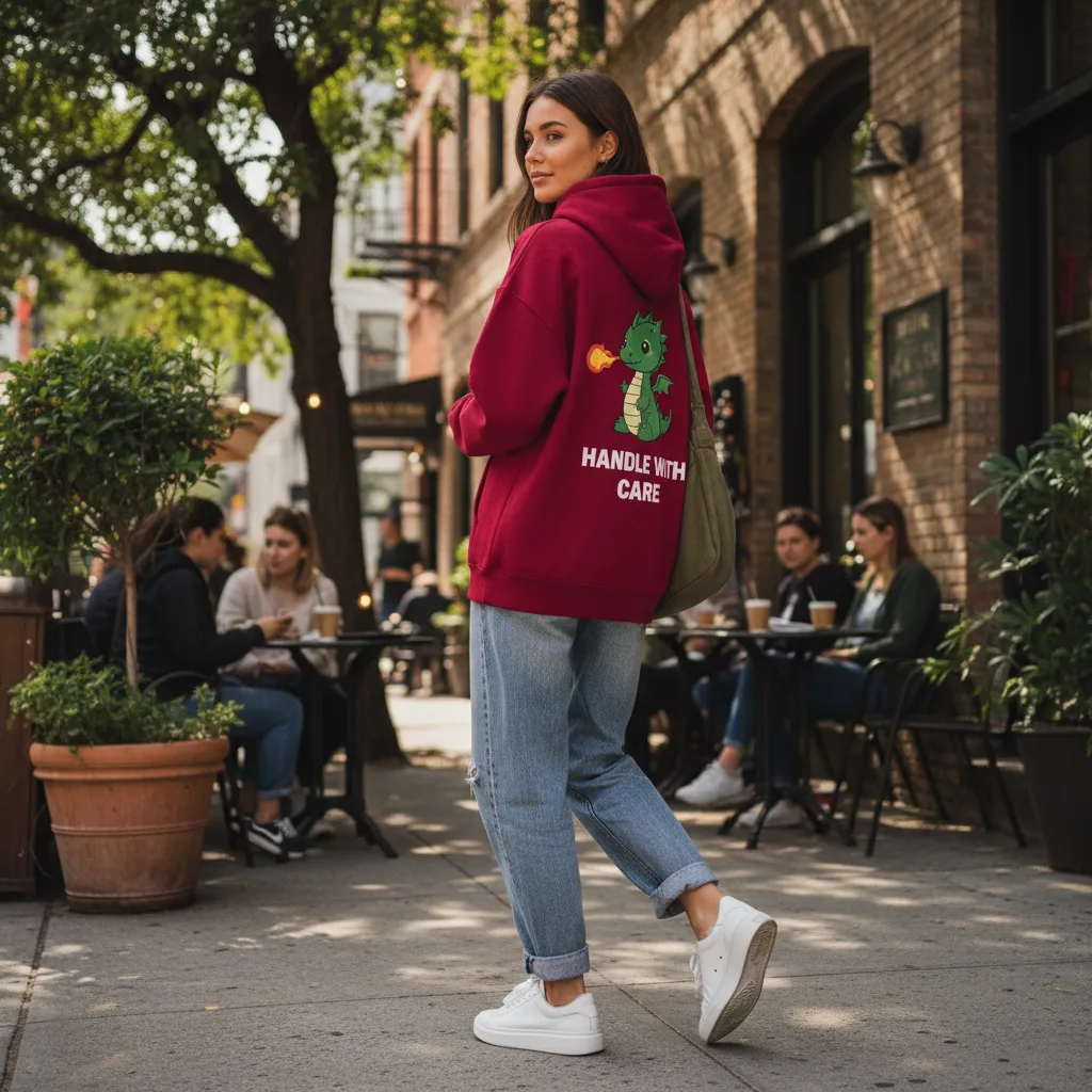 Dragon Fire Hoodie street style