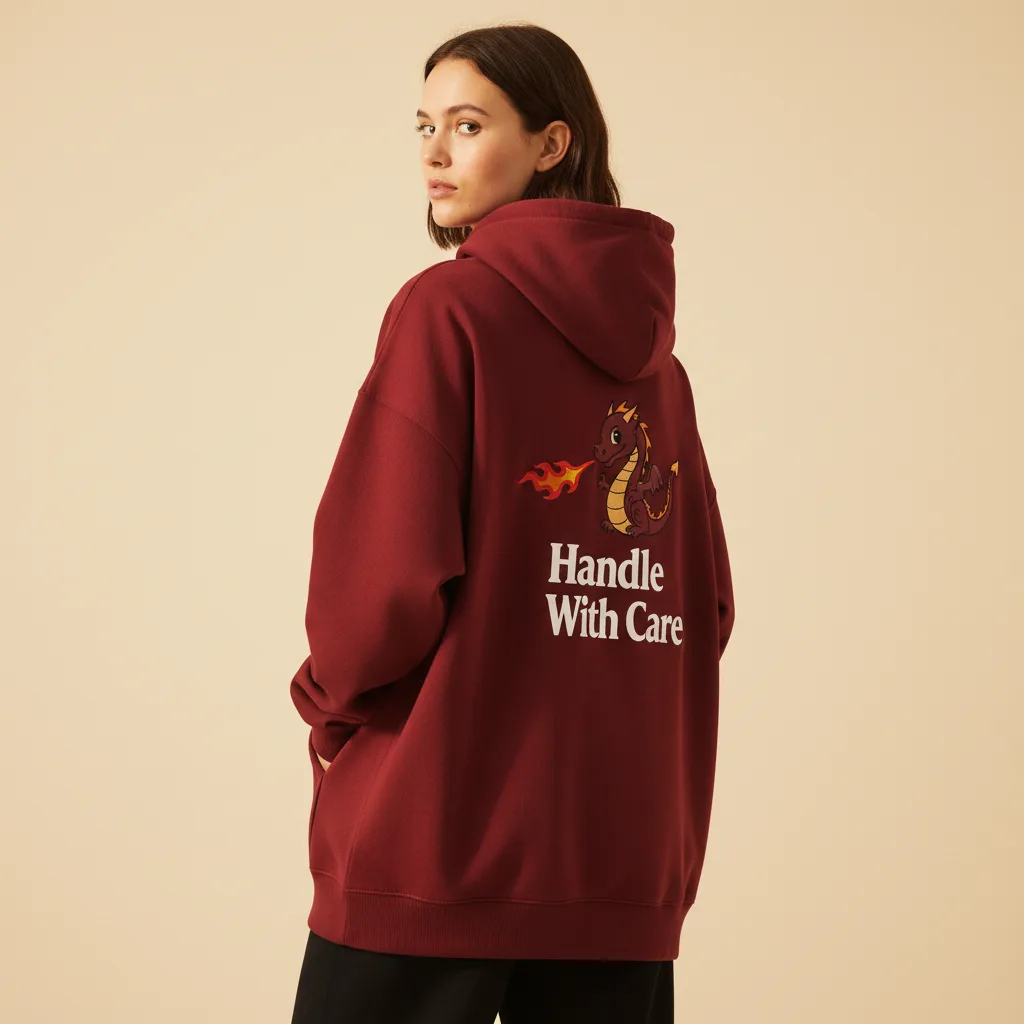 Dragon Fire Hoodie on model