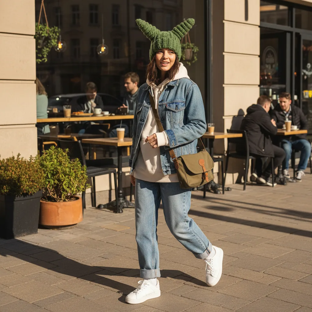 Dragon Horns Beanie street style
