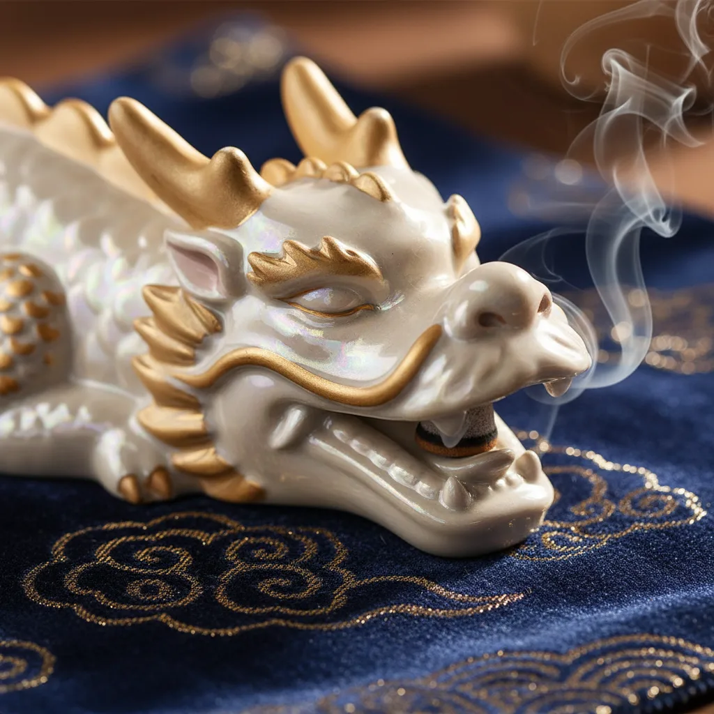 Dragon Incense Holder detail close-up