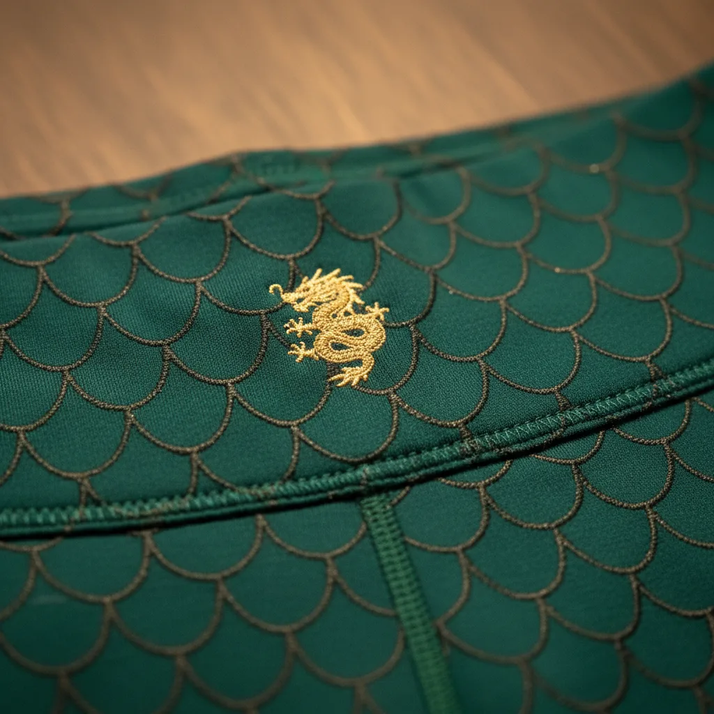 Dragon Scale Leggings detail close-up