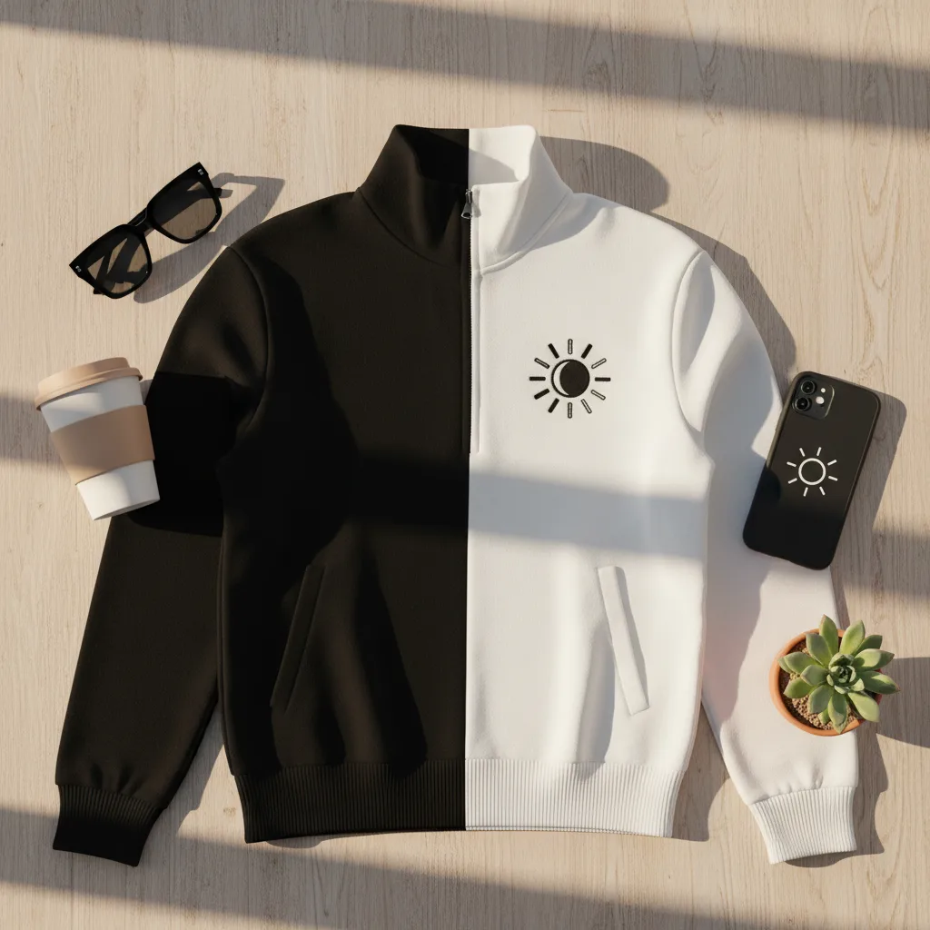 Eclipse Half-Zip flat lay