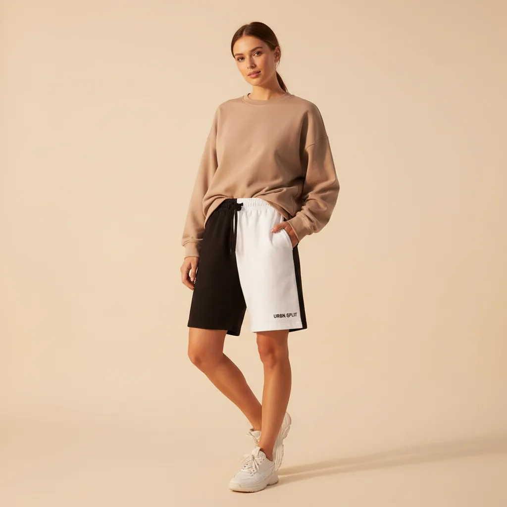 Eclipse Split Shorts on model