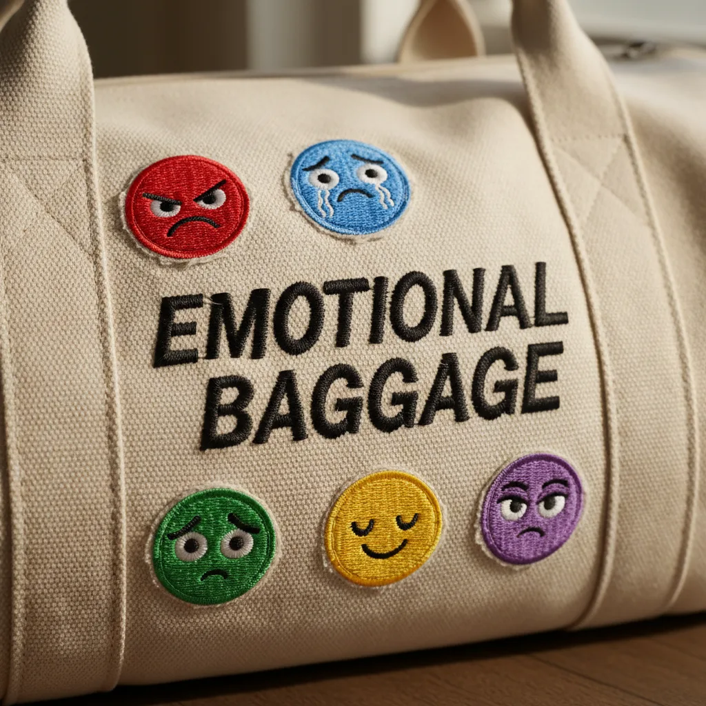 Emotional Baggage Duffle detail close-up