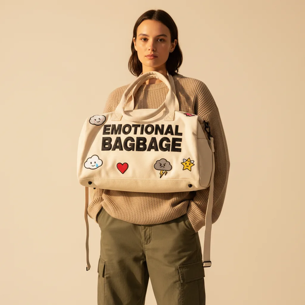 Emotional Baggage Duffle on model