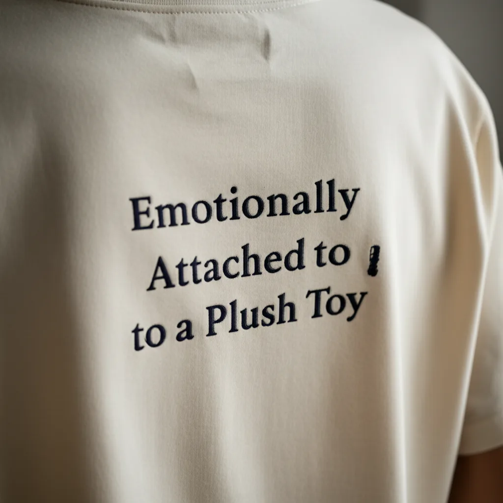 Emotionally Attached Tee detail close-up