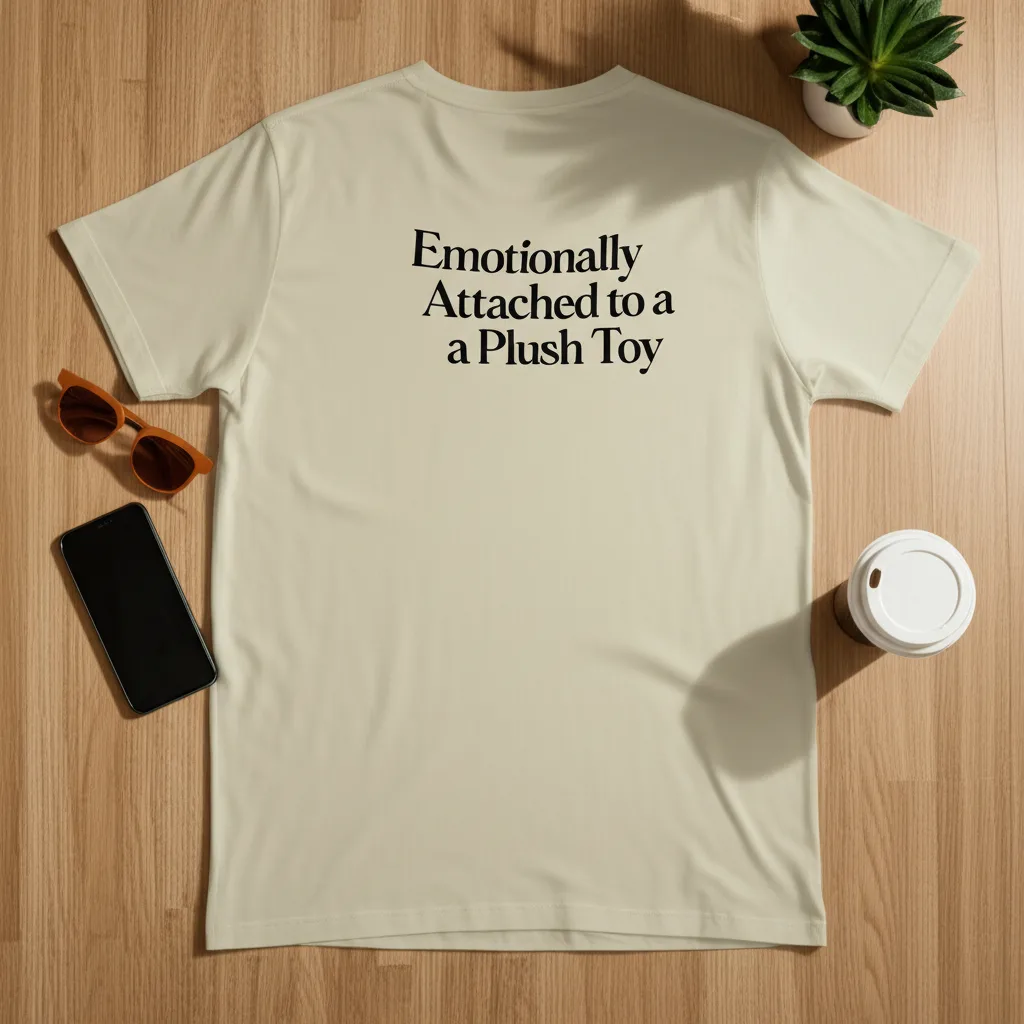 Emotionally Attached Tee flat lay