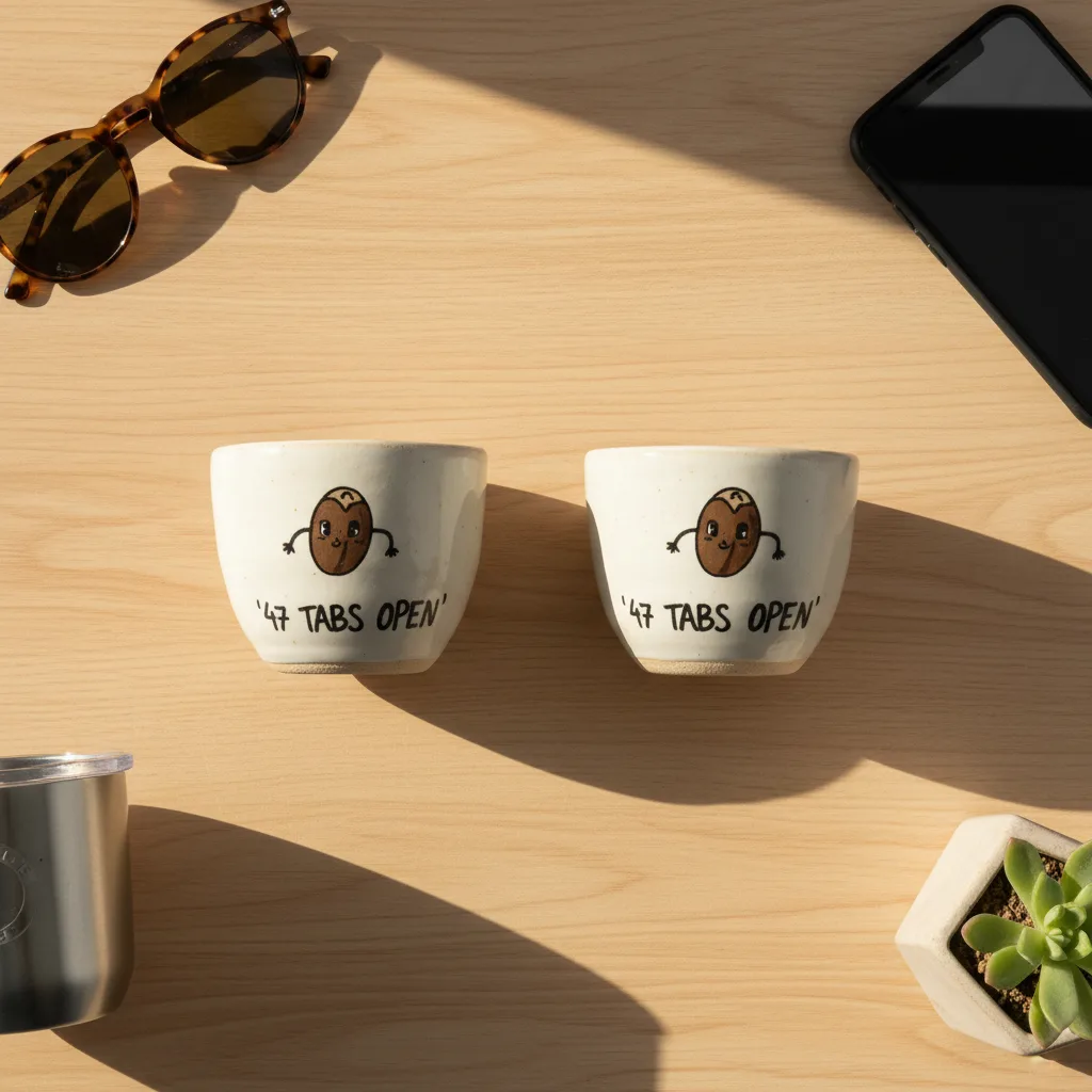Espresso Shot Glass Set flat lay