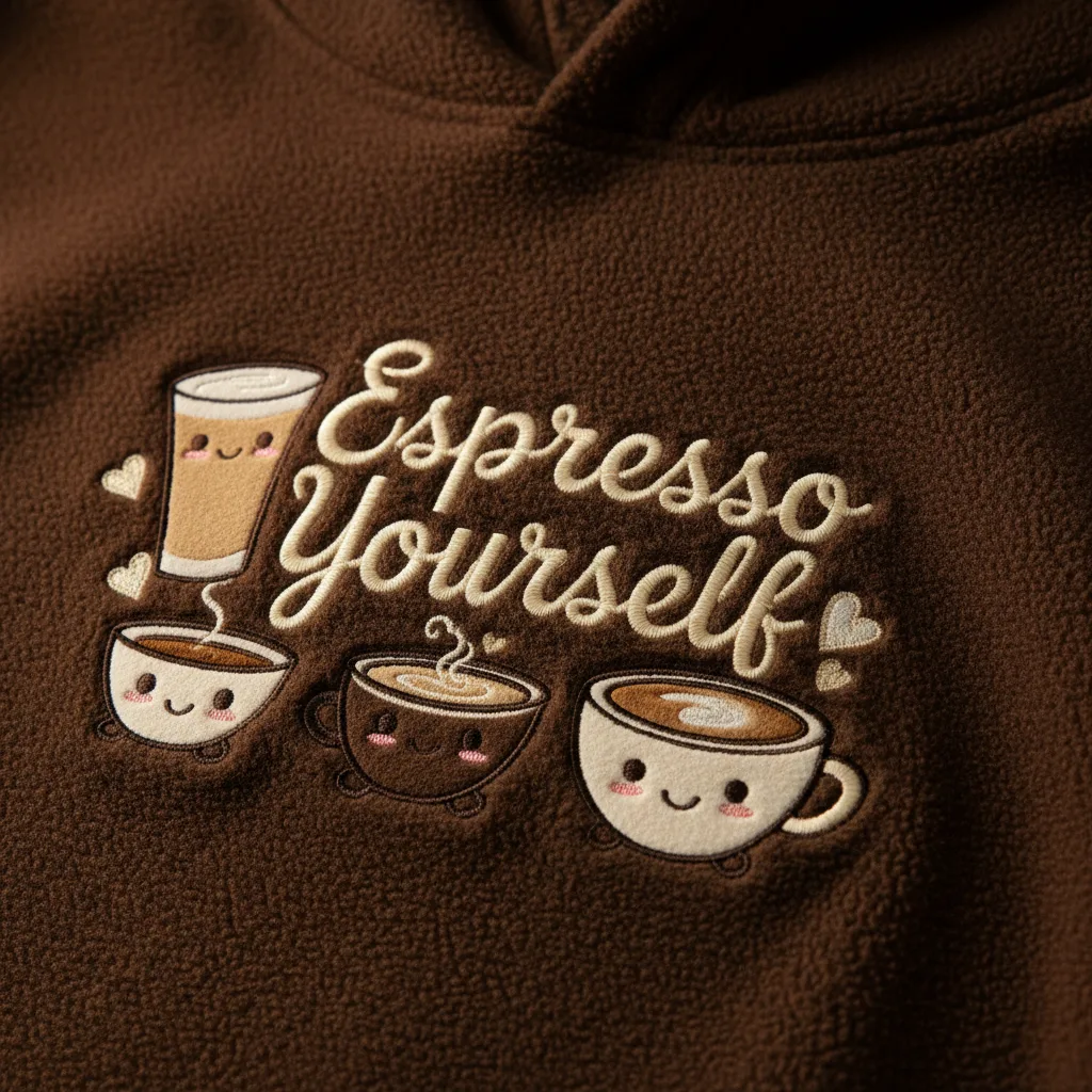 Espresso Yourself Hoodie detail close-up
