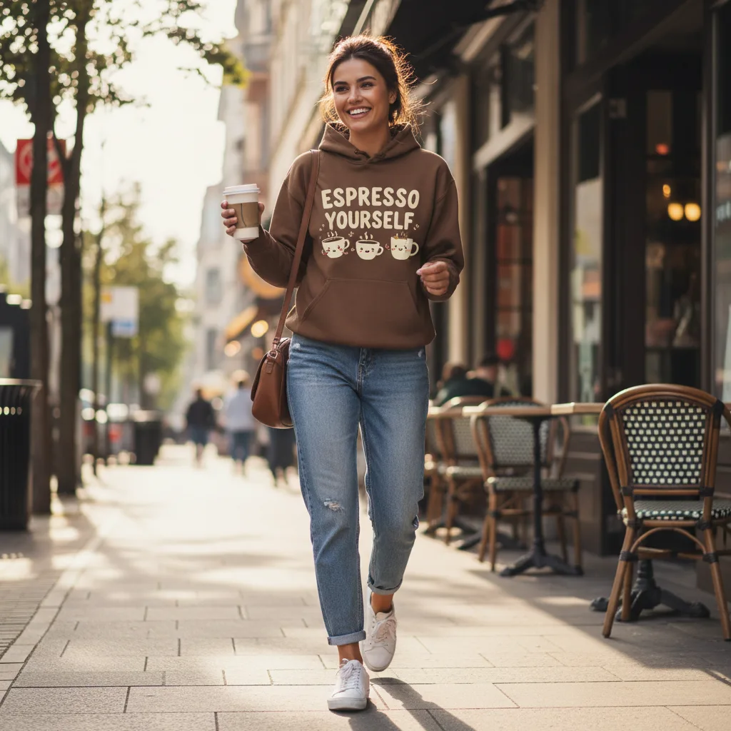 Espresso Yourself Hoodie street style