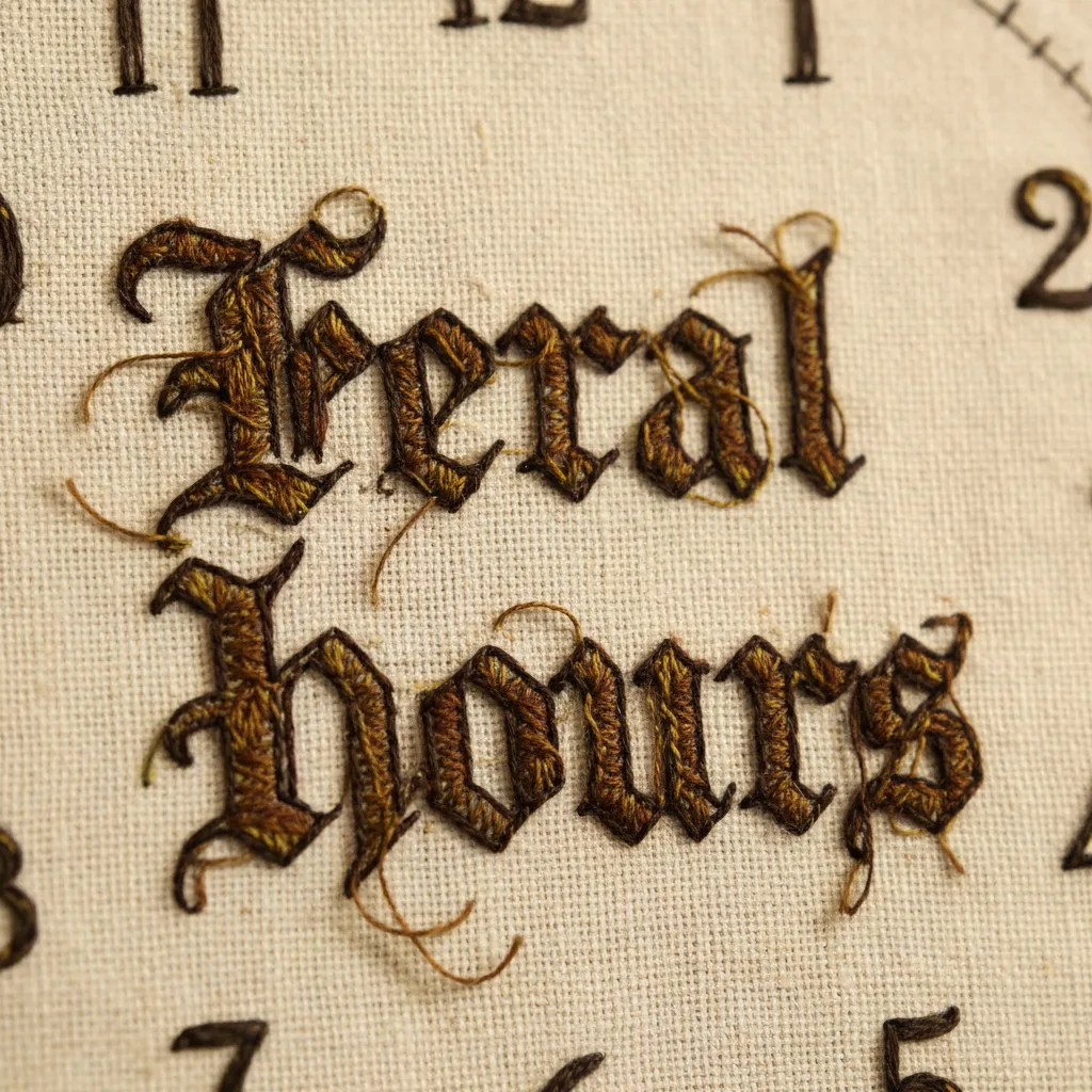Feral Hours Clock detail close-up