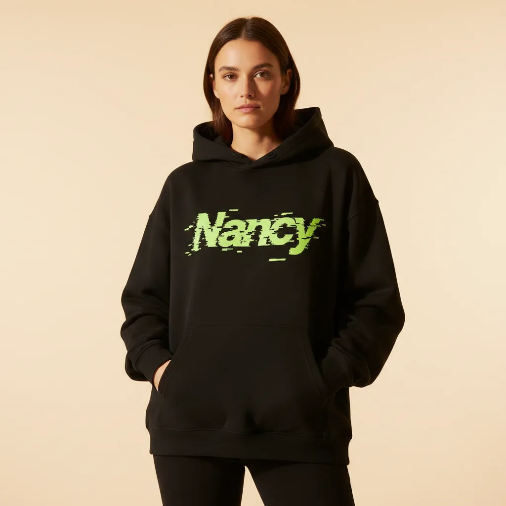 Glitch Hoodie on model