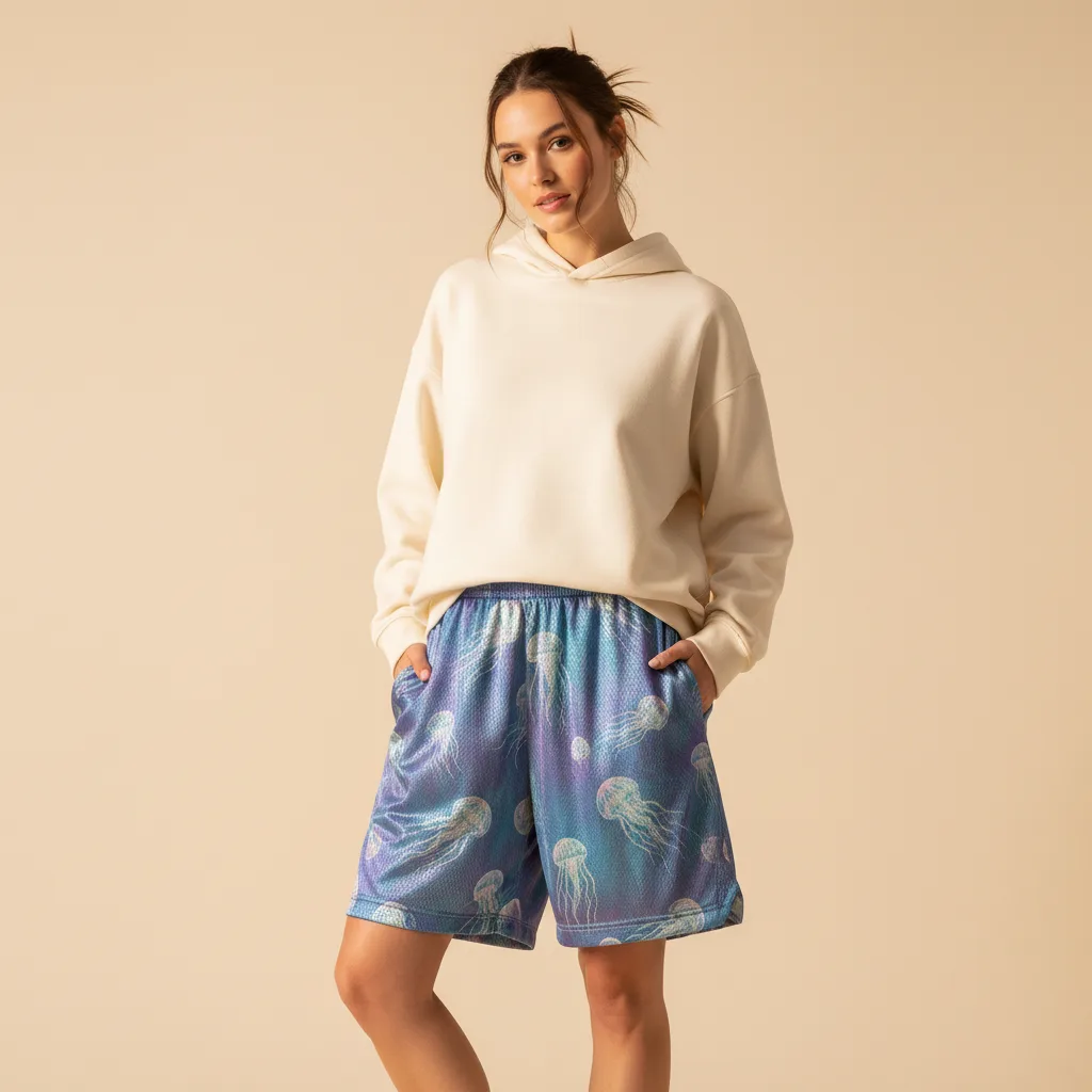 Jellyfish Mesh Shorts on model