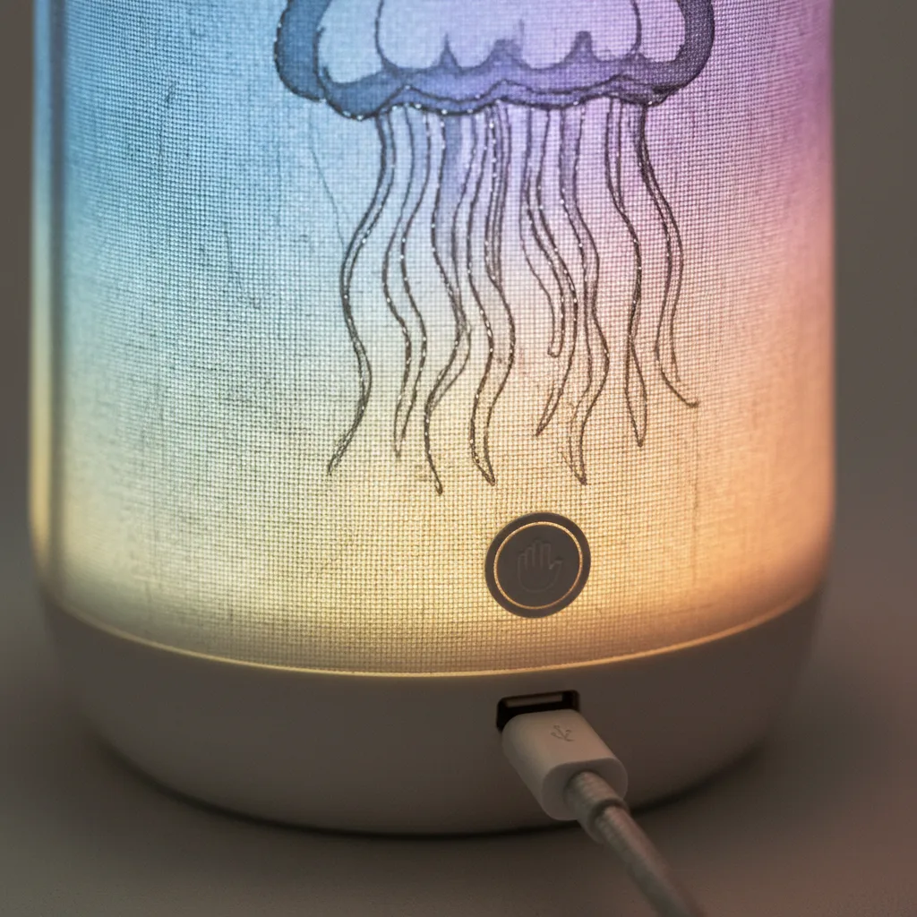 Jellyfish Night Light detail close-up