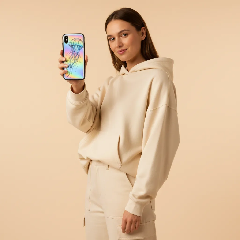 Jellyfish Phone Case on model