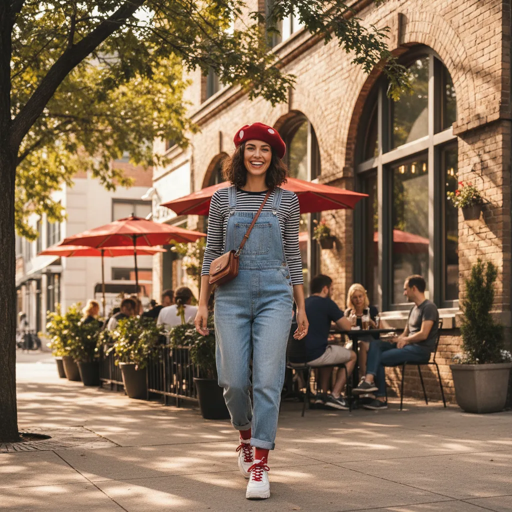 Mushroom Beret street style
