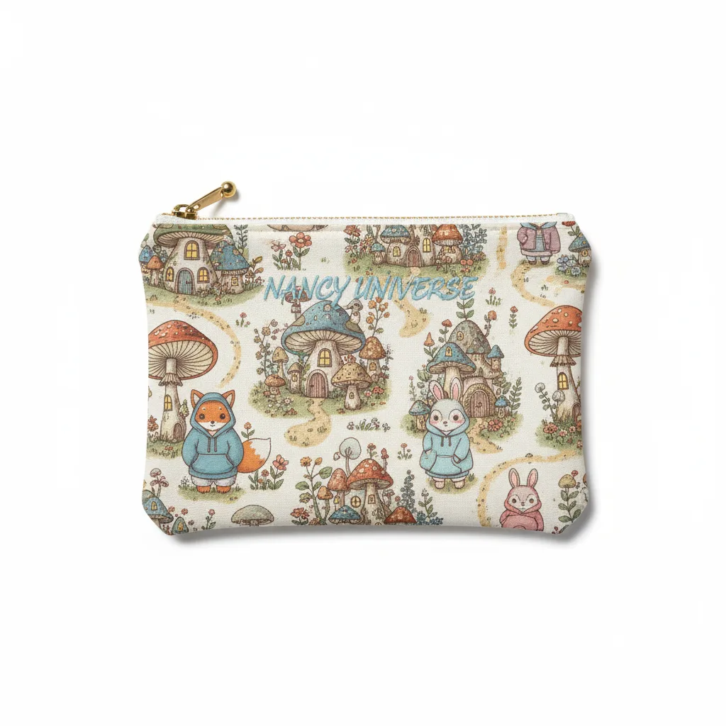 Mushroom Canvas Pouch