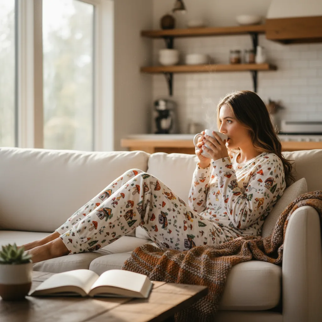 Mushroom Pajama Pants lifestyle