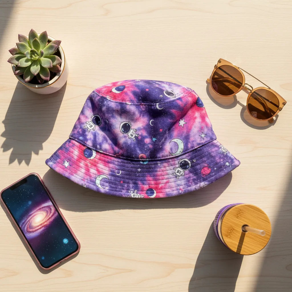 Nebula Bucket Hat flat lay