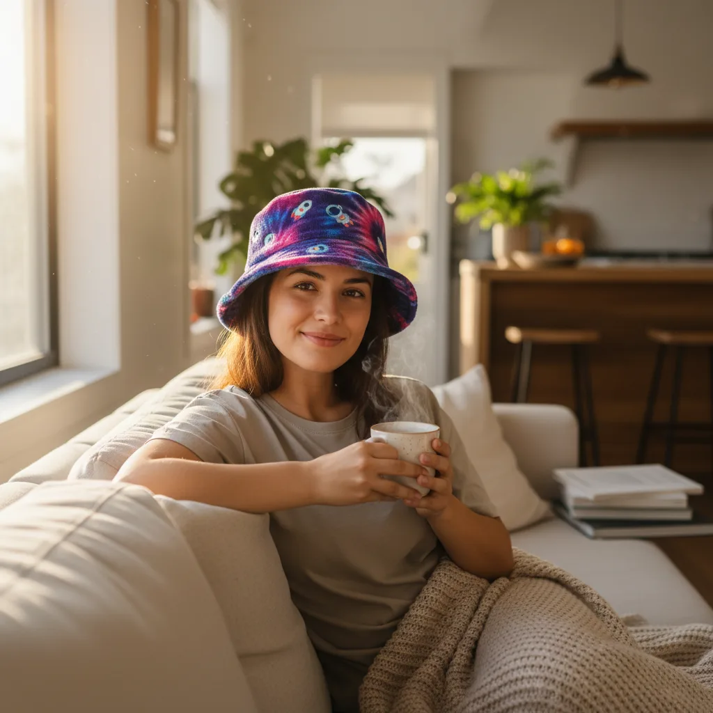 Nebula Bucket Hat lifestyle