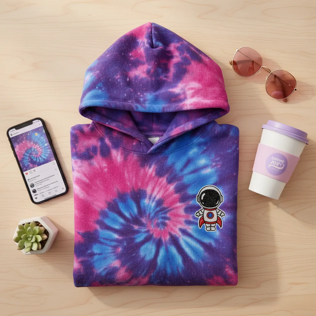 Nebula Hoodie flat lay