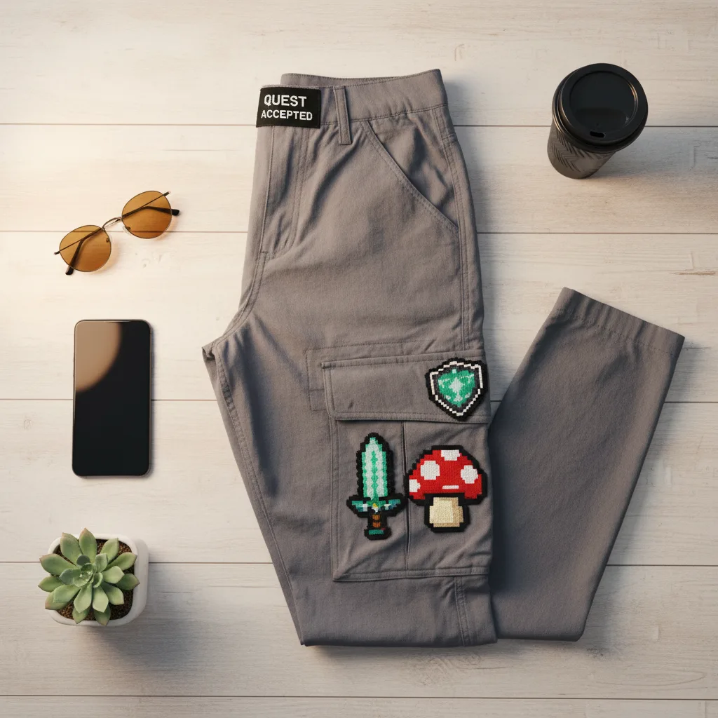 NPC Cargo Pants flat lay