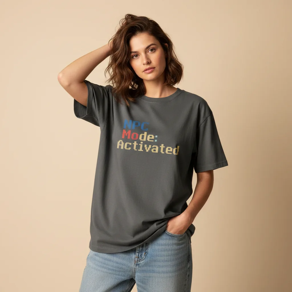 NPC Mode Tee on model