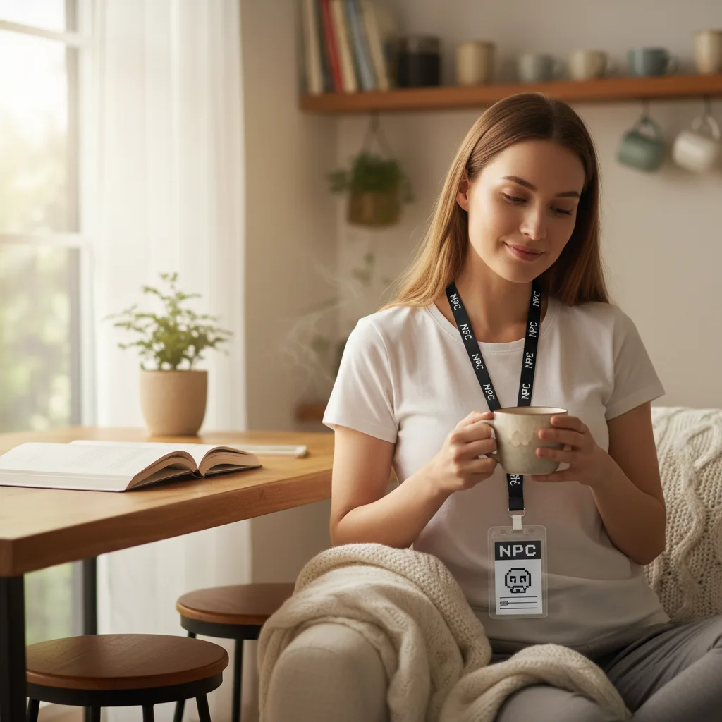 NPC Name Badge Lanyard lifestyle