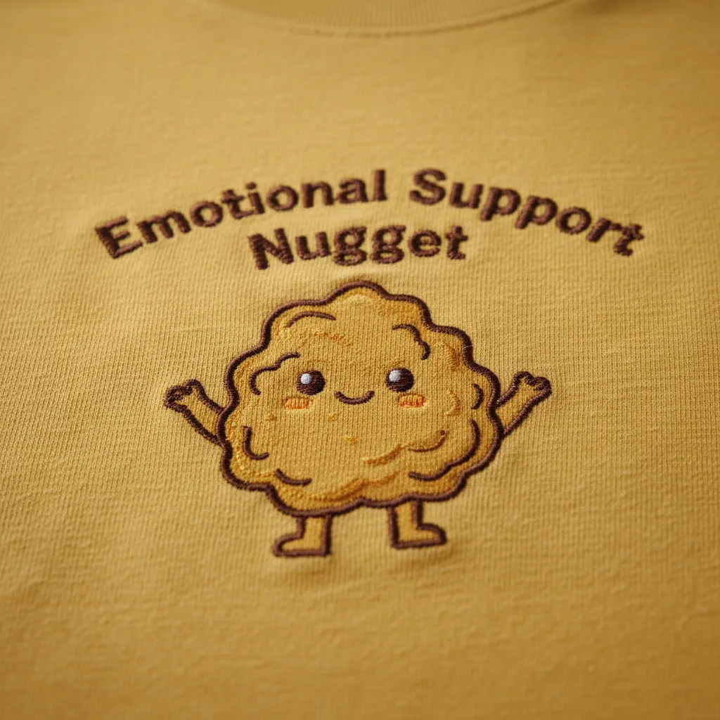 Nugget Appreciation Tee detail close-up